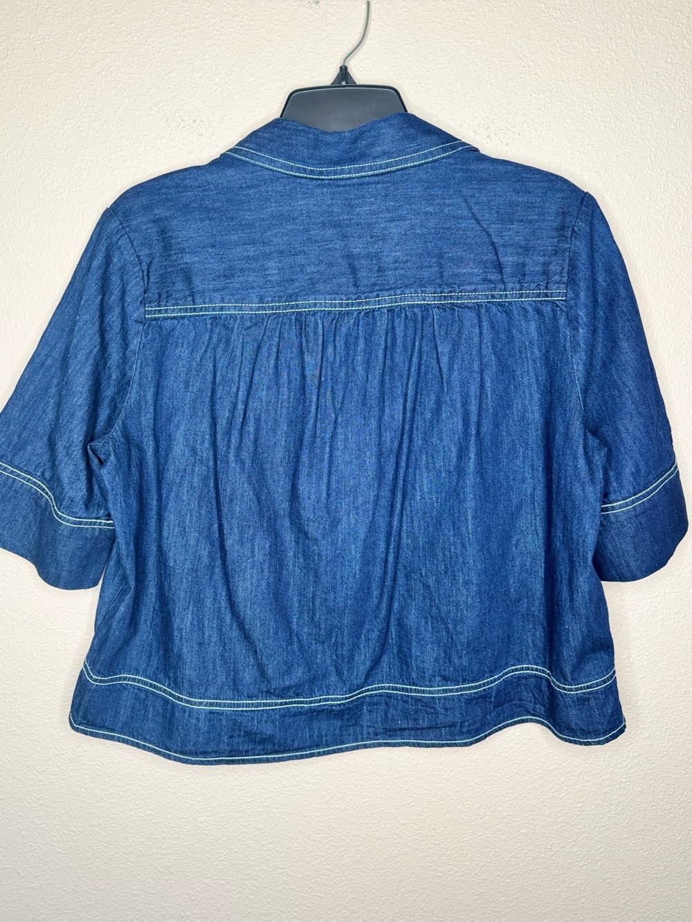 Pilcro short sleeve denim swing top size S - Picture 5 of 5